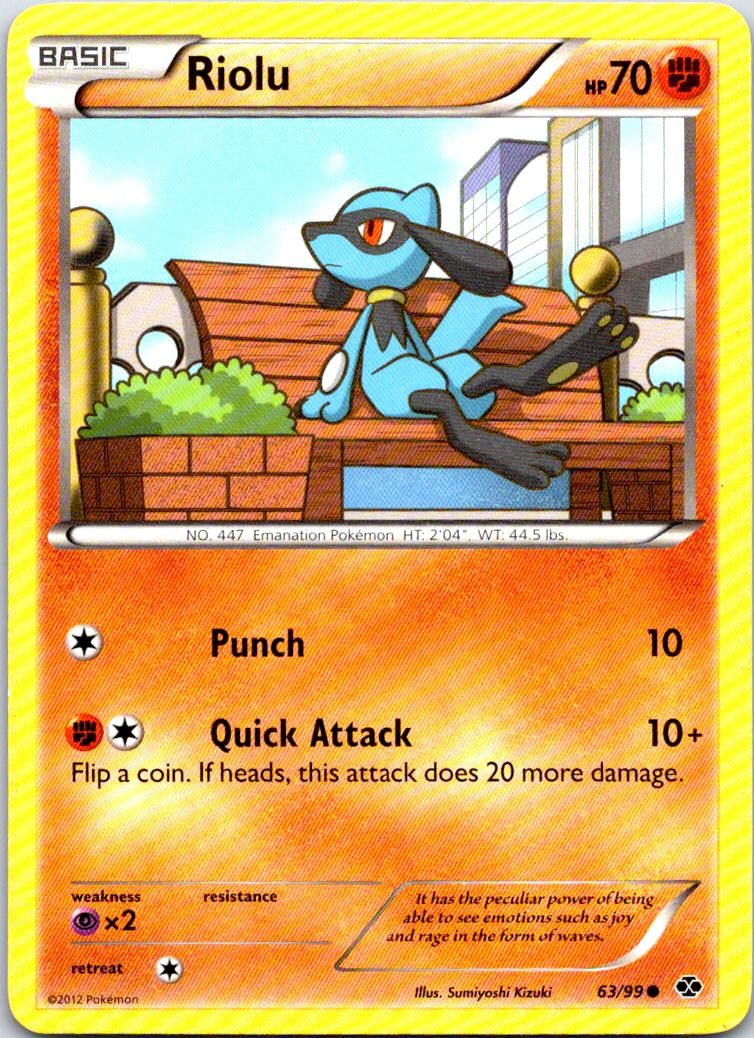Riolu 63/99 Common Next Destinies Pokemon DMG