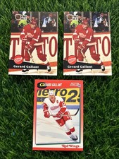 Lot 3 Gerard Gallant Detroit Red Wings Hockey Cards H13