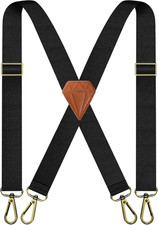 Suspenders for Men Heavy Duty Elastic, 1.5 Inches Mens Suspenders for Jeans, ...