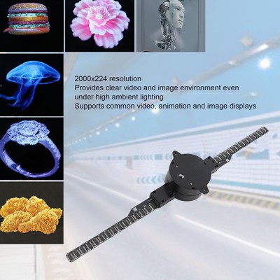 3D Hologram Fan 16.5in 2000x224 WiFi 3D Projector with 224 LED Light Beads  aw2a
