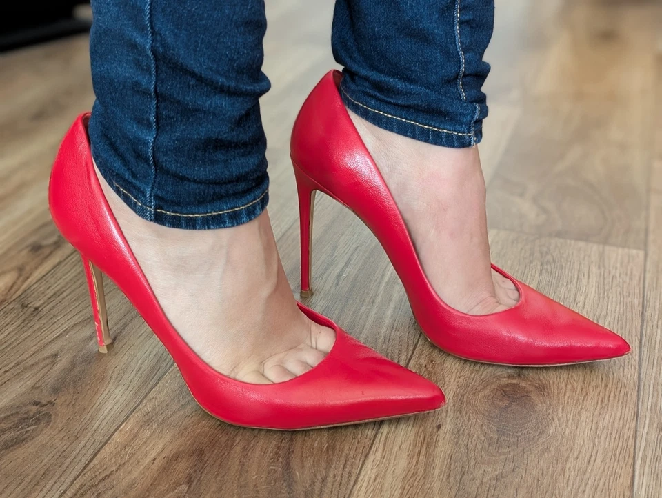 Aldo Castagna High Heel Stiletto Leder Pumps Spitz Vero Cuoio Luxus 40 - Bild 4 von 4