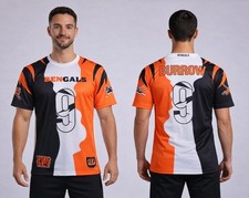 Joe Burrow / Cincinnati Bengals / 3 Color Custom Activewear Shirt / Large