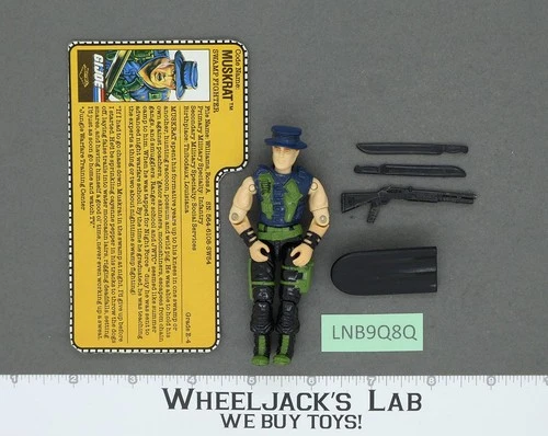 Muskrat V2 Night Force 100% Complete 1989 G.I. Joe Hasbro Vintage Action Figure