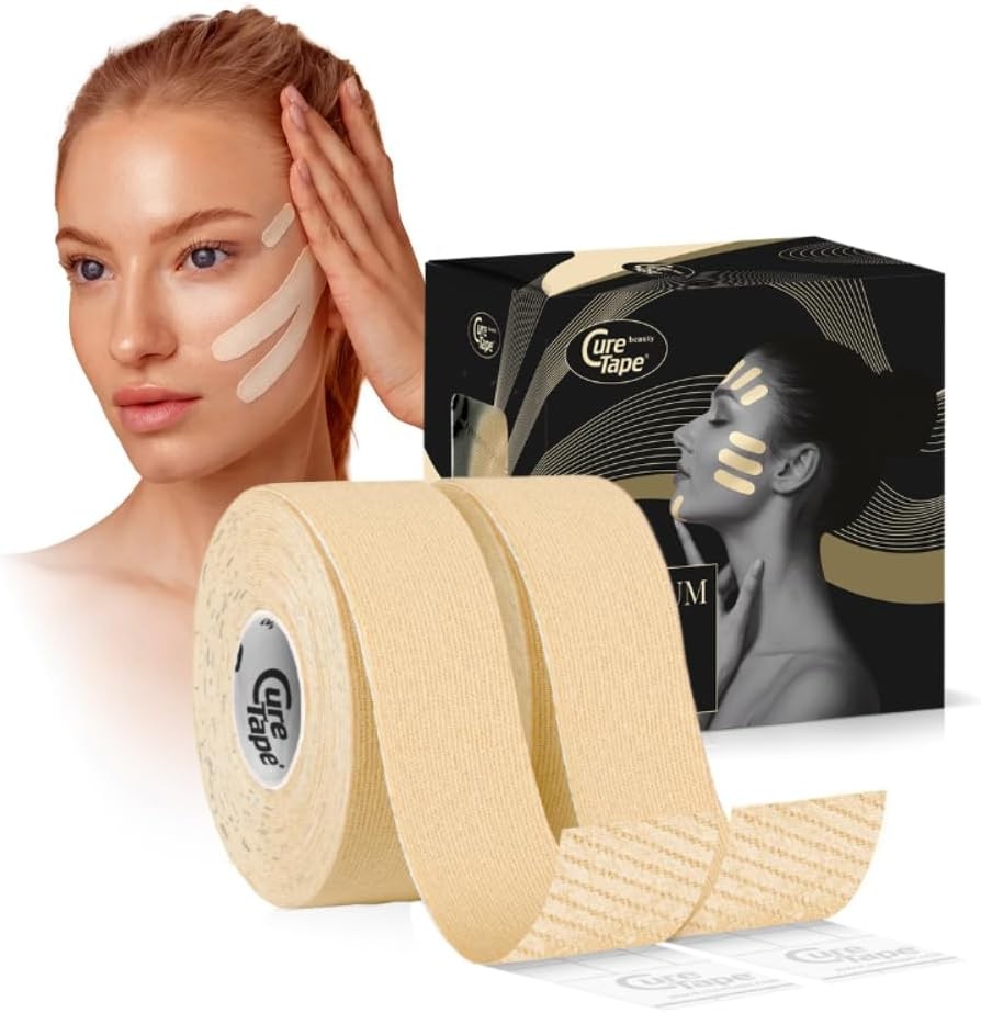 CureTape Beauty Kinesiology Tape | Anti-Wrinkle Face Tape | Face Lift Tape for