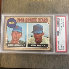 1968 Topps 1968 Rookie Stars Nolan Ryan, Jerry Koosman #177 (RC) PSA 4 VG-EX