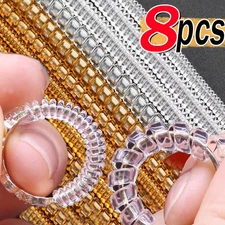 Ring Size Reducer Tools Set 8pcs Spiral Spring Invisible Tightener