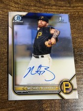 MICHAEL BURROWS 2022 Bowman Chrome #CPA-MB 1st Auto