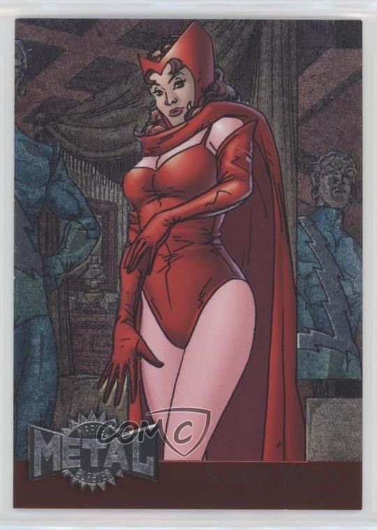 2015 Marvel Fleer Retro 1995 Fleer Metal Blaster Scarlet Witch #31 1h36