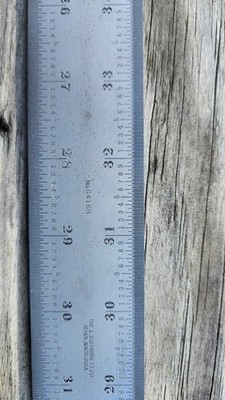 Starrett C416R-60 Heavy Spring Tempered Steel Steel Rule IN STOCK- RARE