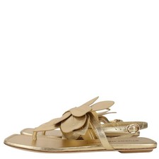Stuart Weitzman scarpe donna sandali numero 37 oro pelle sandali estivi