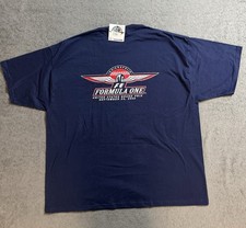 Cadre 2000 Formula 1 Indianapolis Grand Prix 2000 Blue T Shirt Size 2XL NWT