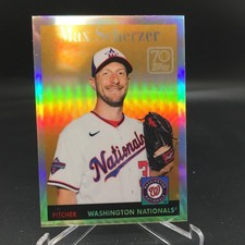 Max Scherzer 2021 Topps 70 Years of Topps Baseball Chrome 70YTC-8 Nationals