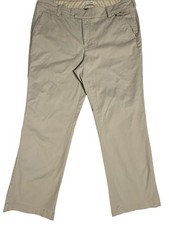 DOCKERS Favorite Fit Beige Straight Leg Zip Fly Pants Women s 16 Short
