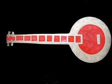 OB13173 VINTAGE 1970s  BANJO  MUSIC SILVERTONE SOUTHWESTERN DESIGN BELT BUCKLE