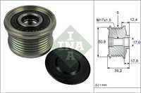 NEU - Schaeffler INA 535024710 Generatorfreilauf FüR Mazda