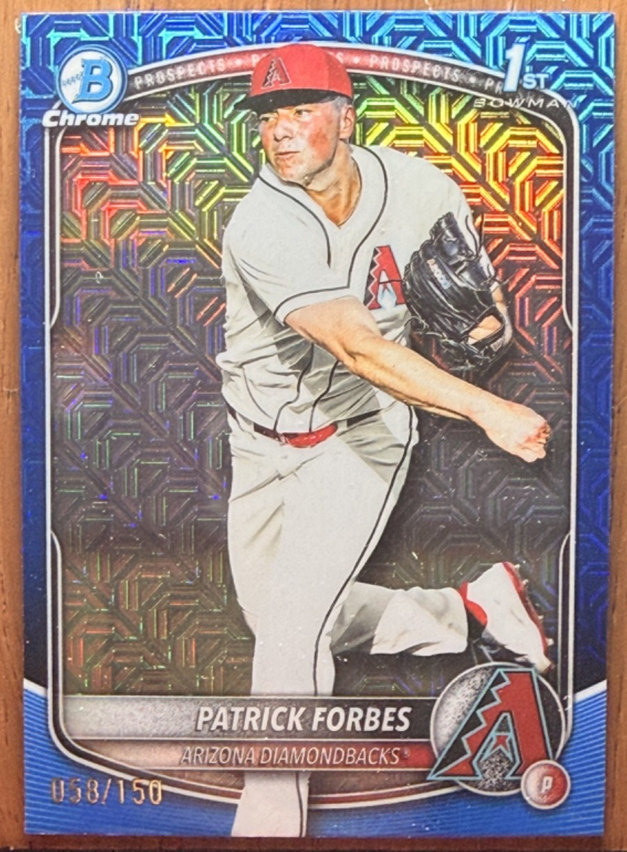2025 Bowman Draft Patrick Forbes Blue Mojo Refractor /150 #BDC-89
