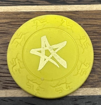 Vintage Unidentified Star  Casino Roulette Poker Gaming  Casino Poker Chip