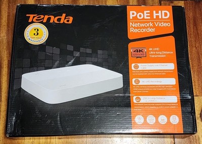 Tenda N6P-8H PoE NVR 8CH, 4K PoE NVR Recorders H.265 up to 10TB - NEW ~ See Pics