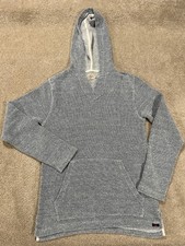 Faherty Hoodie Mens Small Blue Pullover Casual Beach Terry
