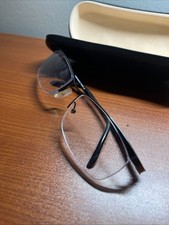 Alain Mikli Starck P0203-01 140 BIOOP Eyeglasses FRAMES Black 53-15-135 K784