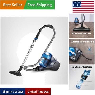 Effortless Cleaning with WhirlWind 2.5L Lightweight Bagless Vacuum Cleaner, Blue