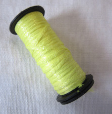 Kreinik Metallics 1/16" Ribbon flat braid 5525 LEMON Thread Spool