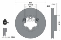 Textar 92231500 Bremsscheibe FüR Ford