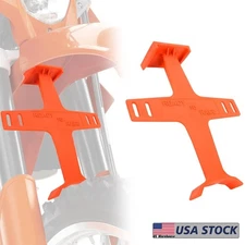 Universal Fork Guard Suspension Support Brace 11" inches Stand Protector Orange
