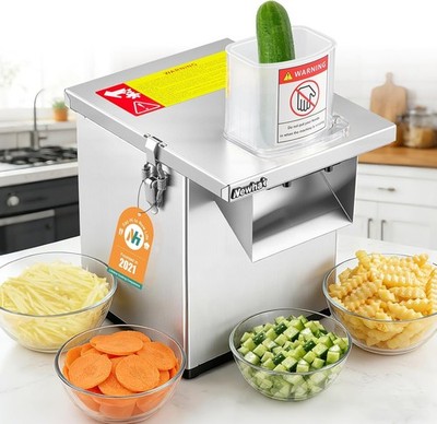 Commercial Vegetable Processor Slicer Dicer Shredder 330lb h