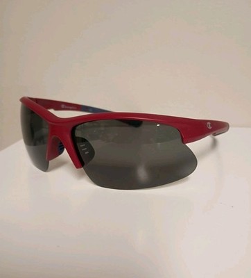 Champion CU5128 C03 Red Blue HD Polarized Wrap Semi-rimless Sunglasses 74-15-130