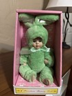 Memories Class Collection 8" Porcelain Green Bunny Doll New