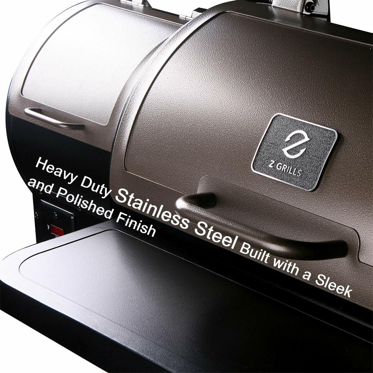 Z GRILLS ZPG450A Wood Pellet Grill & Smoker 8 in 1 BBQ Grill Auto Temp