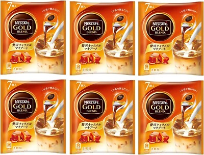 SET 6 PACKS Nescafe Gold Blend Luxury Caramel Macchiato Coffee