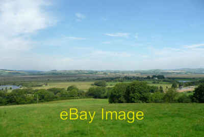 Photo 6x4 Farmland and Cors Caron, Ceredigion Tregaron The extensive flat c2008