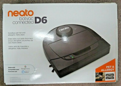 Neato Botvac Connected D6 Robotic Vacuum Cleaner Black D601 Open Box Ebay Neato Botvac Connected D6 Robotic Vacuum Cleaner Black D601 Open Box Ebay