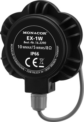 Monacor EX-1W Audio Exciter/Resonator, 5W, 8Ω Music and Voice Playback 