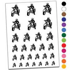Biker on Motorcycle Temporary Tattoo Water Resistant Set