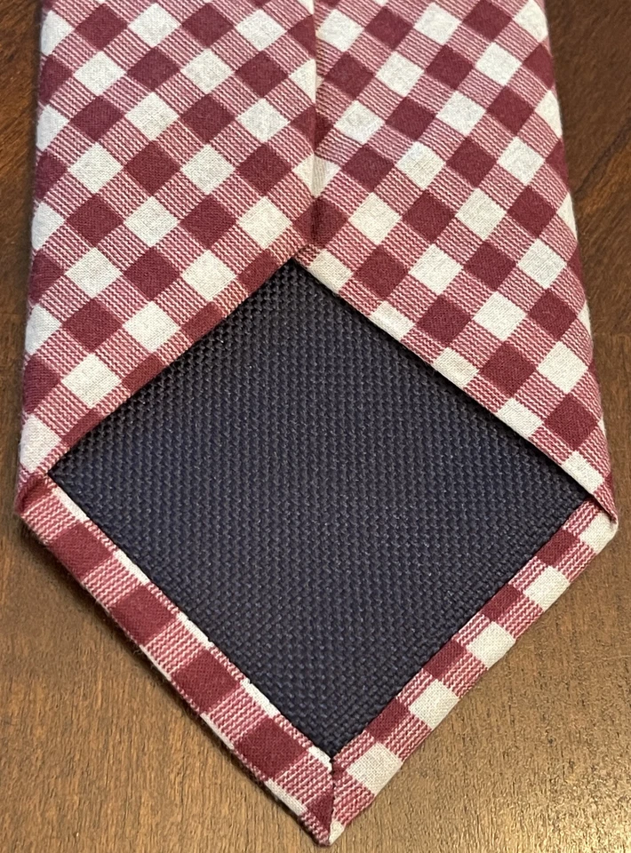 Corbata para hombre Mister Dean roja blanca Foto 2 de 4