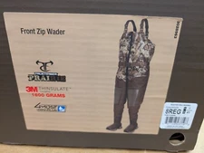 Northern Flight Front Zip Breathable Hunting Chest Waders Men's 8 Reg TT Prairie