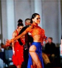 Stylish Rhythm/Latin dance competition dress size S/XS