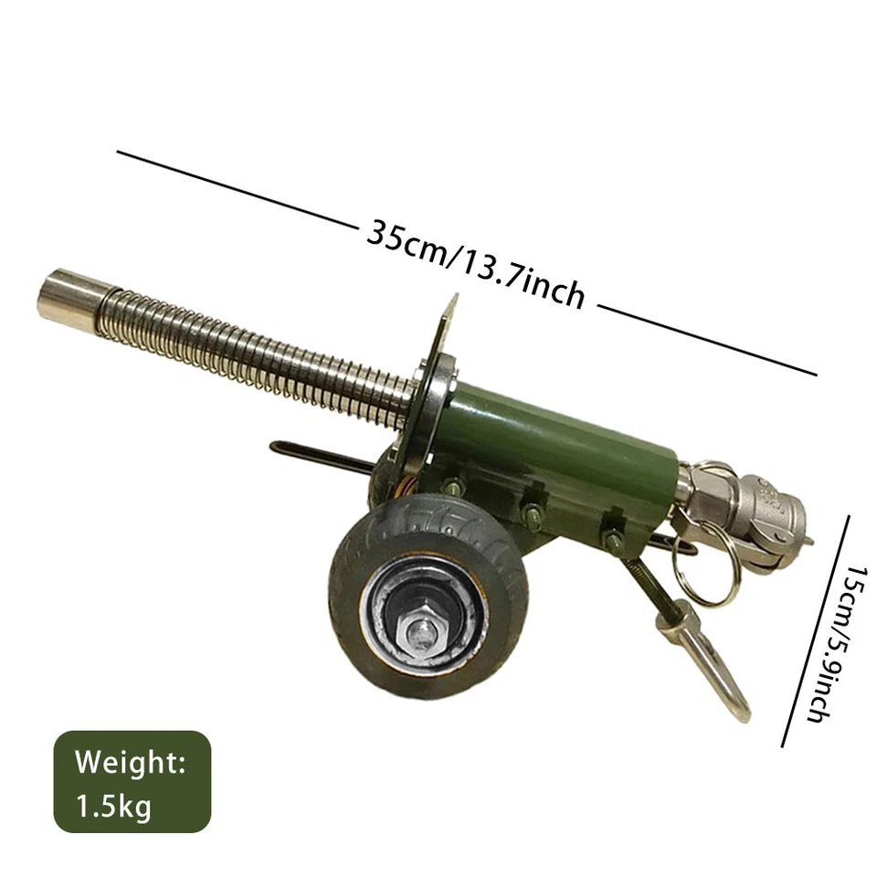 Mini Cañón de Lanzamiento de Petardos Acero Artillería Modelo Pesado Ornamento Militar Foto 2 de 4