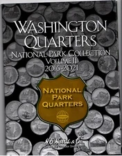 HE HARRIS NATIONAL PARKS QUARTERS VOL. 2, 2016-2021 COIN FOLDER ALBUM BOOK [E]