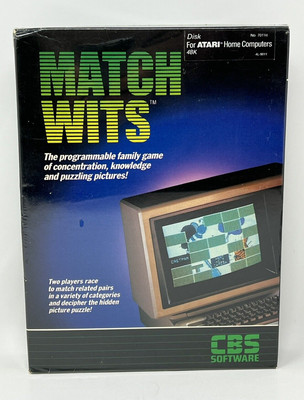 Match Wits Commodore 64 CBS Software 1983 Vintage Atari Home Apple PC New Sealed