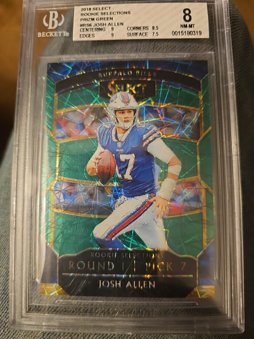 Josh Allen Panini Select Rookie Selections #RS6 Green Prizm