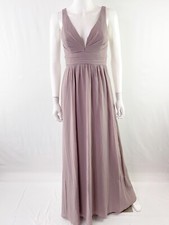 Lulus LEADING ROLE Taupe Maxi Dress Size M Sleeveless Gown Bridesmaid NEW