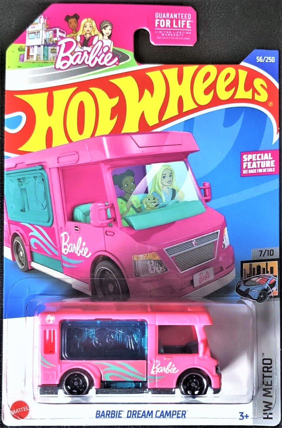 Hot Wheels Pink Barbie Dream Camper HW Metro 56/250 (2022) VHTF New!