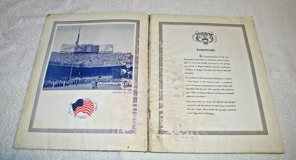 1939 DETRIOT TIGERS YEAR BOOK FAIR/POOR CONDITION,STILL COMPLETE,PRICED AS SUCH - Image 4 of 4