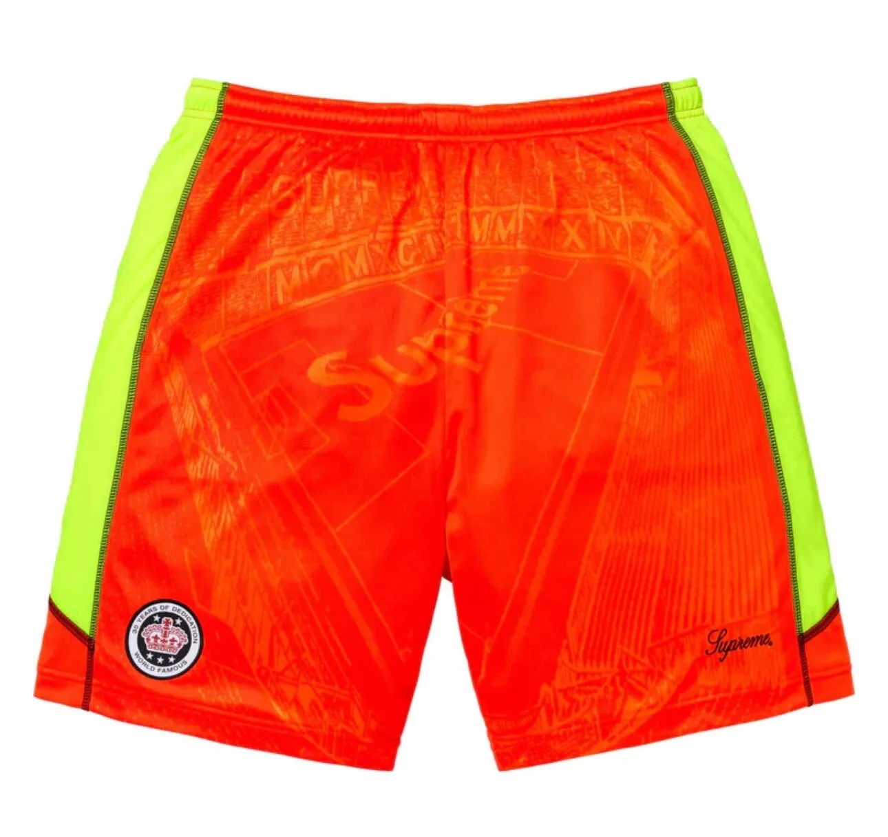 Supreme Jacquard Soccer Short SS24 Large Orange CONFIRMED