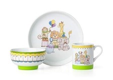 Brand new Lenox  Circus Friends  3-piece dinnerware set for baby or toddler