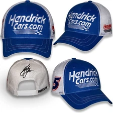 Kyle Larson 2025 Checkered Flag Sports #5 Hendrickcars.com Sponsor Hat